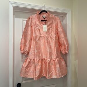 Tuckernuck Bellini Fil Coupe Palmerston Peach/Pink Dress Size Medium NWT